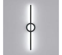 Comely Internal LED Wall Light, Modern Black Long Strip Wall Light 13W, Lamp for Bedroom Living Room Ladder, 6500K White Light, 58 x 12 x 5.5 cm