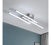Comely LED Ceiling Light, 18W Curved Design Ceiling Lamp, 6500K Cool White 3 Built-in LED Boards, Modern Ceiling Fixture for Living Room Bedroom Dining Kitchen