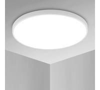 COMELY LED Ceiling Light, 24W Modern Round LED Ceiling Lamp, 6500K, Ø 27cm in White COMELY White