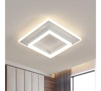 COMELY LED Ceiling Light, 30W Modern Square White Ceiling Lights, Natural Light COMELY White