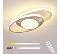 COMELY LED Ceiling Light, 39W Round Dimmable Ceiling Lights, Remote Control in White COMELY White