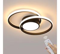 COMELY LED Ceiling Light, 40W Modern Roud Dimmable Ceiling Lights in Black COMELY Black