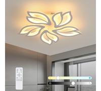 COMELY LED Ceiling Light Dimmable, 45W LED Ceiling Lamp Creative Petals, White COMELY White