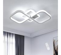 Comely LED Ceiling Light Dimmable Square, 40W 40cm Modern White LED Ceiling Lamp with Remote Control for Bedroom, Living Room, Dimmable 3000K-6500K