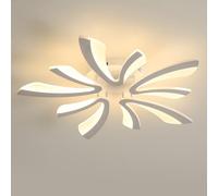 Comely LED Ceiling Light Modern, 50W 5025LM LED Ceiling Lights, Acrylic Lighting Fixture for Living Room Bedroom, 3000K Warm Light, White, 70cm
