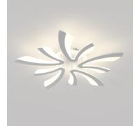 Comely LED Ceiling Light Modern, 50W 5625LM LED Ceiling Lights, Acrylic Lighting Fixture for Living Room Bedroom, Natural Light 4500K, White, 70cm