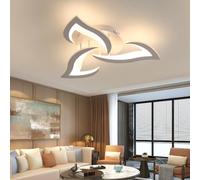 Comely LED Ceiling Light, Modern Acrylic Ceiling Lamp 36W 4000LM, Warm White 3000K, Ceiling Lighting Fixture, for Bedroom Living Room, Dia 52cm, White