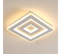 Comely Led Ceiling Light Square, 28cm 36w 4050LM Modern Ceiling Lamp Square White Led Ceiling Lighting for Bedrooms, Living Rooms, Hallways, Warm Light 3000k