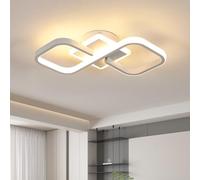 Comely LED Ceiling Light Square, 30W 40cm Modern White LED Ceiling Lamp, Lighting Fixturefor Bedroom, Living Room, Warm Light 3000K, White