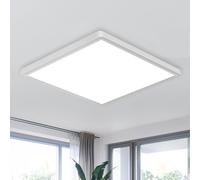 COMELY LED Ceiling Lights, 24W Modern Square Flush Ceiling Lights, White, 6500K in White COMELY White