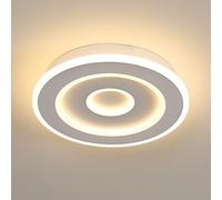 Comely LED Ceiling Lights 28W 3150LM Modern LED Ceiling Lighting Round Ceiling Lamp White Ceiling Lighting for Bedroom Kitchen Hallway Dining Room Warm White 3000K (Dia 28cm)