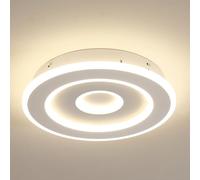 Comely LED Ceiling Lights 28W 3600LM Modern LED Ceiling Lighting Round Ceiling Lamp White Ceiling Lighting for Bedroom Kitchen Hallway Dining Room Natural Light 4500K (Dia 28cm)