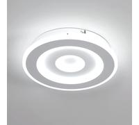 Comely LED Ceiling Lights 28W 3600LM Modern LED Ceiling Lighting Round Ceiling Lamp White Ceiling Lighting for Bedroom Kitchen Hallway Dining Room Cool White 6500K (Dia 28cm)
