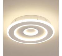 COMELY LED Ceiling Lights, 28W Modern Round LED Ceiling Lighting, 4500K in White COMELY White