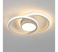 Comely LED Ceiling Lights, Modern LED Ceiling Lights 42W 3084LM, Warm White 3000K, Round Ceiling Lighting for Bedroom Hallway Balcony Corridor (White) (Dia 40cm)