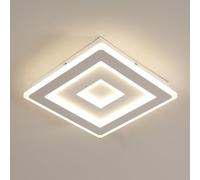 Comely LED Ceiling Lights Square,36w 3960LM Modern Ceiling Lamp 28cm Square White LED Ceiling Lighting for Bedroom, Living Room, Hallway, Natural Light 4500K