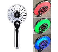 Comely LED Digital Shower Handheld Portable Hand Held Shower Tool Head