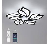 COMELY LED Dimmable Ceiling Light, 45W Ceiling Lamp Modern Petals, 3000-6500K in White COMELY White