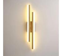 Comely LED Interior Wall Light, Gold Modern Wall Lamp, 16 W Acrylic Wall Light for Bedroom, Living Room, Hotel, Stairs, Warm White 3000K