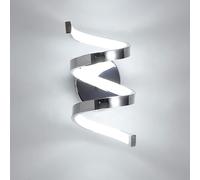 COMELY LED Wall Light, 18W Modern Indoor Wall Lamp, 6000K in Silver COMELY Silver