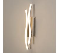 Comely Led Wall Light Indoor, 14W 1575LM Modern Wall Lights, Aluminum Lighting Wall Lamp for Living Room, Bedroom, Staircase, Warm Light 3000k, Silver, 41cm