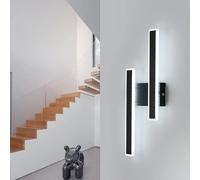 Comely LED Wall Light Indoor, 32W Creative Long Strip Wall Lamp, Modern Indoor Wall Lights for Bedroom Living Room Bathroom Corridor Hallway, Cold White Light 6500K