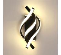 Comely LED Wall Light Indoor Modern, 22W 2500LM Black LED Wall Lamp, Indoor Wall Light for Living Room, Bedroom, Hallway, Dining Room, 4500K Neutral Light