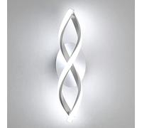 Comely LED Wall Lights Indoor, 16W Modern LED Sconce, Acrylic Creative Design Wall Lamp for Living Room Bedroom Hallway Stairs (Cold White 6000k)