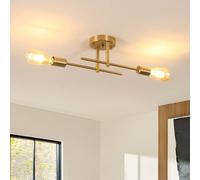 COMELY Modern Ceiling Lamp, E27 Sputnik Ceiling Light Adjustable Semi-Flush in Gold COMELY Gold