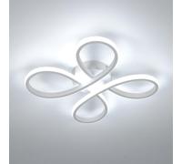COMELY Modern LED Ceiling Light, 30W 3400LM Ceiling Lamp Fixture 6500K, White COMELY White