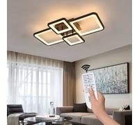 COMELY Modern LED Ceiling Light Dimmable, 54W Flush Mount Ceiling Lights, Black COMELY Black