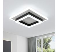Comely Modern LED Ceiling Lights, 30W 3300LM Super Bright Square LED Ceiling Light, Acrylic Ceiling Lamp for Living Room Kitchen Bedroom Hallway Balcony, Cool Light 6500K