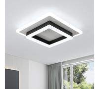 COMELY Modern LED Ceiling Lights, 30W Super Square LED Ceiling Light, 6500K in Black COMELY Black