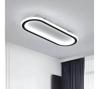 COMELY Modern LED Ceiling Lights 33 W, Oval Ceiling Light 6500 K, 40 cm in Black COMELY Black
