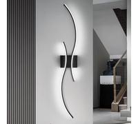 Comely Wall Light Indoor, 27W Modern LED Wall Lamp Sconce, Sl esign Wall Lighting Fixtures for Living Room, Bedroom, Hallway, 6500K Cool White (80CM)
