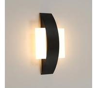 Comely Modern Linear LED Wall Light, 10W 1350LM 3000K Warm White, Acrylic and Aluminium Design, Ideal for Bedroom, Living Room, Hallway or Staircase Lighting, Max Length 24cm