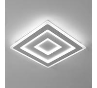 Comely Modern Square LED Ceiling Light, 52W 5850LM Acrylic LED Ceiling Lamp, White Ceiling Lighting for Bedroom, Living Room White Light 6500K, 40cm