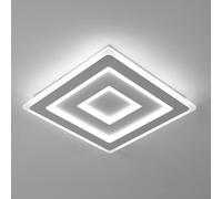 COMELY Modern Square LED Ceiling Light, 52W, White, 40cm, 6500K in White COMELY White