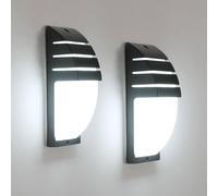 COMELY Outdoor Wall Lights, 2 Piece 12W Wall Lights IP65 Waterproof, Black COMELY Black
