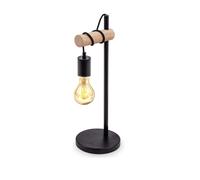 COMELY Retro Table Lamp, Black, E27 Socket, 10W Max, Rotary Switch in Black COMELY Black