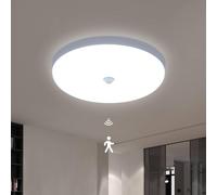 COMELY Sensor LED Ceiling Light, 30W Modern Round Ceiling Lamp, 6500K, Ø25cm in White COMELY White