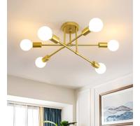 COMELY Sputnik Ceiling Light, 6-Light Gold Adjustable Modern Ceiling Lamp, E27 COMELY Gold
