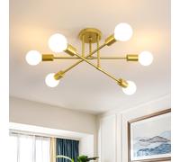 COMELY Sputnik Ceiling Light, 6-Light Gold Adjustable Modern Ceiling Lamp, E27 COMELY Gold