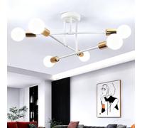 COMELY Sputnik Ceiling Light, 6-Light White Flush Mount Ceiling Light, E27 COMELY Multicolor