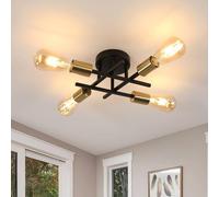 COMELY Sputnik Chandelier, 4-Lights Industrial Ceiling Light, E27 COMELY Multicolor