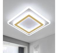 COMELY Square LED Ceiling Light, 44 W Modern Ceiling Light, White & Gold COMELY Multicolor