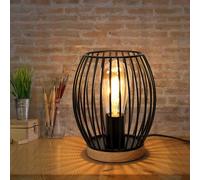 Comely Table Lamp Black Vintage Metal Lampshade