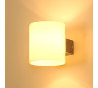 COMELY Wooden Indoor Wall Lamp, 3 Colours LED Wall Light, Glass Wall Light in Walnut COMELY Walnut
