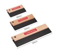 COMENSAL® Rubber Grout Squeegee - 3 x Grout 200-250, 300mm - Wooden Handle - Rubber Floor Squeegee - Tiling Grout Spreader Tool - Made in EU
