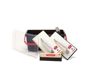 COMENSAL Tile Cleaning Set 7pcs 12 L - Tiling Bucket - Washboy Tile Cleaning Set - Tiling Tools - Tile Wash Float - Grouting Tools - Made in EU